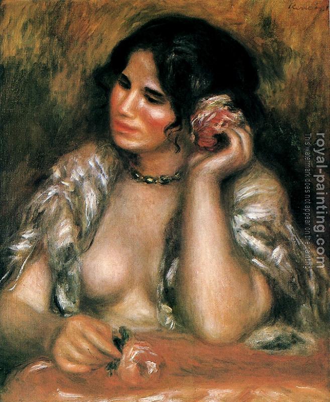 Pierre Auguste Renoir : Gabrielle with a Rose